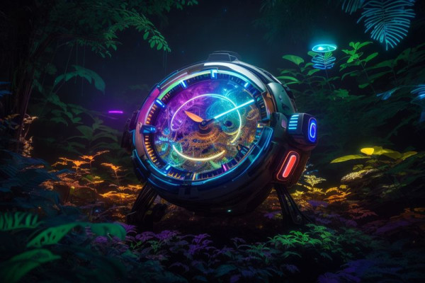 A_futuristic_space_clock_in_a_dark_enchanted_jungle_on_0.jpg