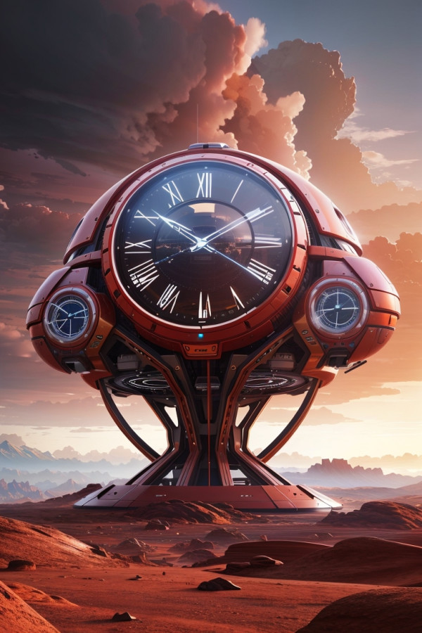 a_huge_futuristic_clock_hovering_in_the_sky_on_1.jpg